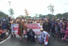 Joyoboyo di Gelaran Pawai Budaya Nusantara HUT Balikpapan ke 122