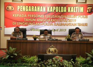 Sebanyak 214 Bintara Baru Menerima Tugas di Polres dan Wilayah Satuan kerja Polda Kalimantan Timur