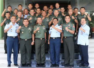 Kasdam Brigjen TNI Richard Tampubolon Sambut Tim Audiensi Kajian Daerah Setjen Wantannas di Makodam VI Mulawarman