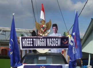 Kampanye Akbar Partai Nasdem di Dome, dihadiri Surya Paloh.