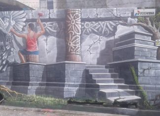 Peserta Nomor 9 Juarai Lomba Mural Kampoeng Literasi Gajah Mada