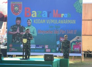 Bazar Murah Kodam VI Mulawarman di Serbu Ribuan Prajurit, PNS dan Anggota Persit