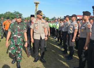 Pangdam VI Mulawarman Cek Langsung Kesiapan Pasukan Operasi Ketupat 2019 Bersama Kapolda Kaltim