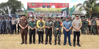 TMMD Ke 105 Kodim 1004 Kotabaru, Hadirkan Jalan sepanjang 1,7 Kilometer di Desa Subur Makmur Kec. Pulau Laut Barat