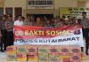 Datangi Masyarakat Terdampak Banjir, Polres Kubar Salurkan Bantuan Kemanusiaan