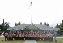 Perkemahan Pramuka Saka Wira Kartika Usai, Dandim 0912/Kubar Pimpin Upacara Penutupan