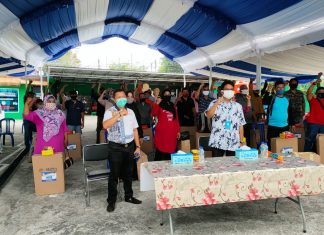 AHB Peduli Salurkan Alat Semprot Disinfektan Cegah Wabah Covid-19