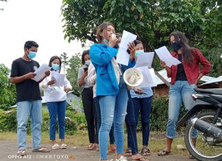 Kerja Nyata Bangun Desa, Gabungan Mahasiswa Asal Liang Sola Gelar Sosialisasi Covid-19 dan ASF