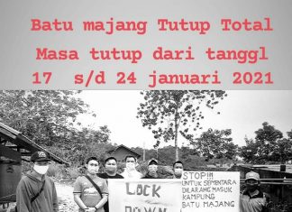 Cegah Covid-19, Masyarakat 2 Kampung di Mahulu Tutup Akses Masuk