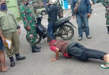Pelanggar Prokes di Manggarai, Dihukum Push Up