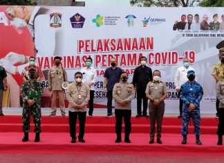 Tuntas, Vaksinasi 10 Tokoh Kota Balikpapan