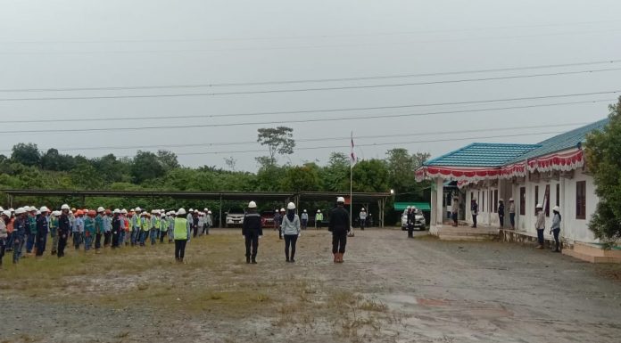 Gelar Upacara K3 di Masa Pandemi, PT.SGP Tetap Dengan Prokes Covid-19