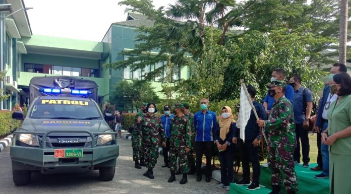 Dandim 0905/BPN Melepas Bantuan Ke Kalsel