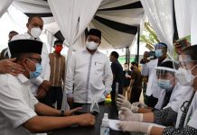 Pemkab Sergai Launching Vaksinasi Covid-19, Perdana Bagi 10 Pejabat Publik di Sergai
