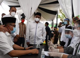 Pemkab Sergai Launching Vaksinasi Covid-19, Perdana Bagi 10 Pejabat Publik di Sergai