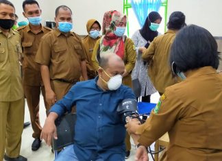 400 Nakes RSUD Sultan Sulaiman Sergai di Suntik Vaksin Sinovac