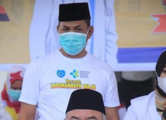 Bupati Jadi Yang Pertama Mendapat Vaksinsasi di Labuhanbatu