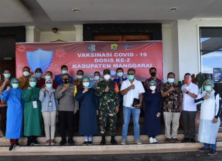Vaksinasi Covid-19 Tahap Pertama Kabupaten Manggarai Capai 91,5 Persen