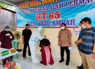 Asdar : Rapid Test Antigen Merupakan Hasil Swadaya Warga RT 65 Batu Ampar