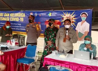 Ratusan Pedagang Pandansari Divaksin