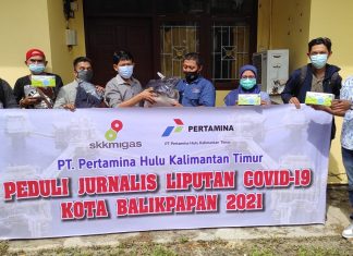 Bagikan Sembako, PHKT Dukung Kerja Wartawan Peliputan COVID-19