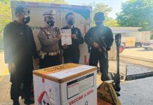 Pastikan Vaksin Covid-19 Aman, Brimob Polda Kaltim Laksanakan Pengamanan Dan Pengawalan Vaksin ke Samarinda
