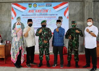 Korem 041/Gamas Gelar Vaksinasi Massal di Unihaz, Dosen dan Mahasiswa: Vaksin Aman dan Sehat