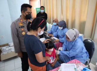 Vaksinasi Serentak Polda Kaltim, Polresta Balikpapan Siapkan 500 Dosis