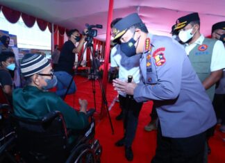 Kapolri Targetkan Polda Seluruh Indonesia Suntikkan Sejuta Vaksin Hari Ini