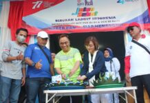Berlangsung Meriah, Lomba Garapan DPD PAN Kota Balikpapan Ditutup Dengan “Jalan Sehat” dan Pemotongan Tumpeng