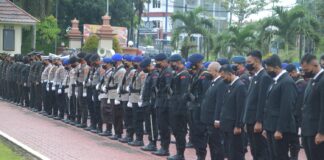 Peringati Hari Sumpah Pemuda ke-94, Brimob Polda Kaltim Ikuti Upacara di Mapolda