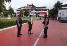 Patroli Dialogis, Brimob Kaltim Sambangi Kantor Walikota Balikpapan