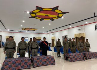 Batalyon A Pelopor Brimob Polda Kaltim Ikuti Upacara Virtual Sertijab Danpas Pelopor