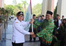 Ikuti Festival Anak Sholeh Indonesia XII Berau 2023, Kontingen Kabupaten PPU Dilepas Makmur Marbun