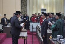 Diresmikan dan Diambil Sumpah Dalam Rapat Paripurna, Muhammad Iwan Resmi Anggota DPRD Balikpapan