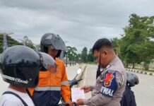 Polres Kutai Kartanegara Mengamankan 4 Pelanggar Aturan Knalpot di Tenggarong