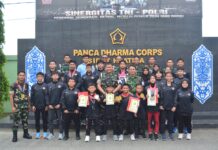 Raih 11 Medali : Danpomdam Beri Penghargaan Buat Atlit Karate Inkai Dojo Pomdam VI Mulawarman