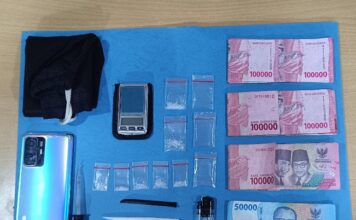 Polsek Samboja Tangkap Pelaku Peredaran Narkotika di Teluk Pemedas