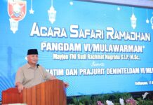 Hadiri Safari Ramadan 1446 H di Mako Deninteldam VI/Mlw, Pangdam : Saya Seperti Pulang di Rumah Sendiri