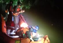 Korban Tenggelam di Sungai Damai Ditemukan Meninggal, Tim Gabungan Evakuasi Jenazah ke RS