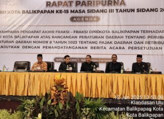 DPRD Balikpapan Setujui Perubahan Perda Pajak dan Retribusi Daerah
