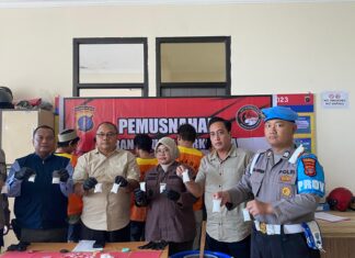 Polresta Balikpapan Musnahkan 377,12 Gram Sabu dari Lima Kasus