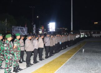 400 Personel Dikerahkan, Gabungan TNI–Polri Jaga Kamtibmas Balikpapan