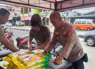 Gerai GPM Polsek Balikpapan Utara Salurkan 1 Ton Beras Murah