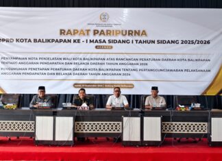 Paripurna DPRD Balikpapan, Bahas Nota Penjelasan APBD 2026