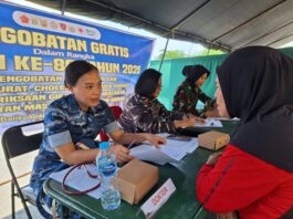 Bakti Kesehatan TNI Warnai HUT ke-80 di BSCC Dome Balikpapan