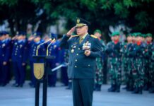 Pangdam VI/Mlw Pimpin Ziarah Nasional Peringati HUT ke-80 TNI di TMP Dharma Agung Balikpapan