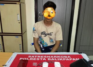 Bawa 2 Paket, Residivis Pengedar Sabu Kembali Diciduk Satresnarkoba Polresta Balikpapan