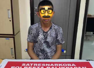 Satresnarkoba Polresta Balikpapan Tangkap Pengedar Dua Paket Sabu di Klandasan Ilir