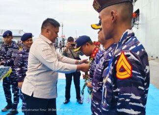 197 Taruna AAL Tingkat II Tiba di Balikpapan, Disambut Jajaran Forkopimda Balikpapan